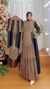 TERBARU! Set Dress/Set Gamis Syari Jubah Kode MUJIA Bahan Ceruty Babydoll By Ory AjeZas Collection
