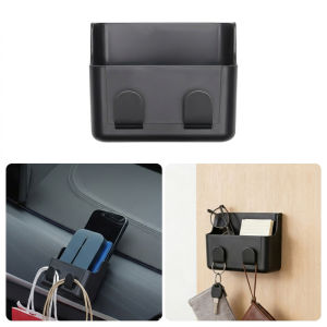 Seamital ghế xe hơi trở lại hộp lưu trữ phổ dính Giá để điện thoại với khe cắm cáp sạc