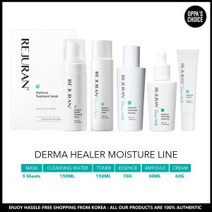 [REJURAN] DERMA HEALER MOISTURE LINE (CLEANSING WATER TONER ESSENCE AMPOULE CREAM)