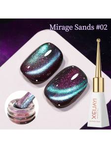 ยาทาเล็บแม่เหล็กแบบเจลแม่เหล็กสะท้อนแสง 1 ชิ้น 10 มล. ยาทาเล็บเจลแม่เหล็กแบบโฮโลแกรมกลิตเตอร์ ยาทาเล็บเจลแม่เหล็ก