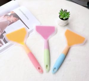 Pizza Spatula Kitchen Scraper Silicone Cooking Turner Pancake Shovel Non-Stick Beef Meat Wide玉子烧硅胶铲宽口披萨铲硅胶锅铲牛排不粘锅烹饪铲