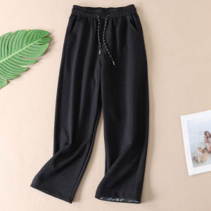 Slimming High Waist Hanlen Denim Pants Womens Wide Leg Pants Tummy Control Cotton Stretch Fabric Spring Autumn Seasons
