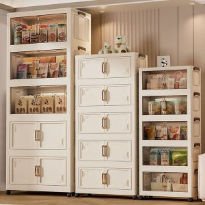 MLZH | Easy Assembly Mobile Folding Multipurpose Storage Cabinet