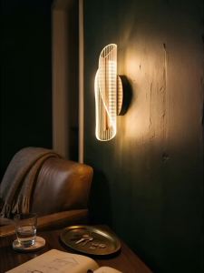 SEEDIQ | Nordic Battery Operated Wall Light Sconces 10000mAH Wireless Wall Lights Indoor Dimmable Rechargeable LED Wall Lamp Living Room