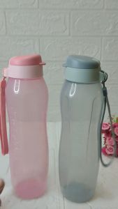 Tupperware Eco Bottle 1L 1Liter 1Pc ECER SATUAN baru grey pink botol minum plastik diskon murah 1ltr tempat air wadah bekal minum anak tumber anti tumpah tuperware