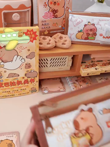 กระเป๋าดินสอ Capybara ขนาดใหญ่ Kawaii เก็บ กระเป๋าใส่เครื่องเขียน เครื่องเขียนเด็กของขวัญ