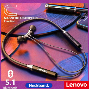 Lenovo | 100% Origial Lenovo HE05X Bluetooth Earphones Earphone Waterproof Earplugs HIFI Sound Magnetic Neckband Headset Sports Headphone