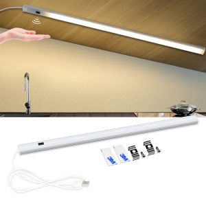30/40/50CM LED Bar Cabinet Light PIR Motion Hand Sweep Sensor Night Light USB Plug For Kitchen Bedroom Closet Bedside Night Lamp
