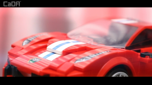 CaDA Red Race Car Brick DIY Brick R/C+APP Control 1:20 Scale RC Vehicles Set C51072W