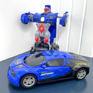 Electric Transforming Robot Car Toy for Kids Intelligence Development 1-3 Years Old Boys Gift 2-4 Half Years Old Children Plaything