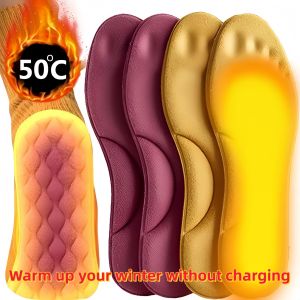 1Pair Massage Warm pile Shoes Insoles Super Soft Latex Sports Insole for Feet Running Basket Shoe Sole Arch Support Orthopedic