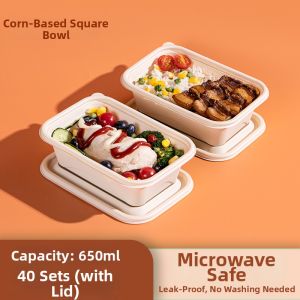 Yunlei | Eco-friendly Corn Starch Based Food Containers Bento Boxes