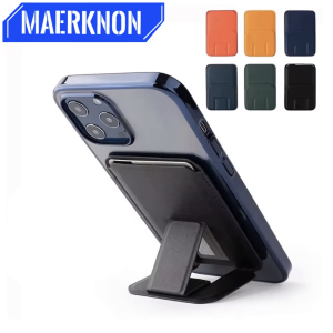 ที่ใส่บัตรกระเป๋าสตางค์ขาตั้งโทรศัพท์ที่ใส่การ์ดสําหรับ Apple iPhone 16/15/14/13/12 Series