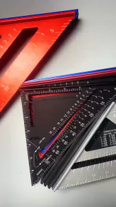 Aluminum Alloy Triangle Ruler 7Inch Angle Protractor Square Measuring Tool Carpenter Woodworking Layout 铝合金三角尺