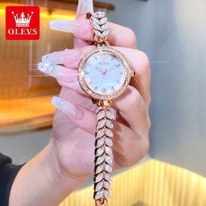 OLEVS Watch For Women 2023 New Design original Waterproof Luminous Fashion stainless steel strap grace small dial quartz