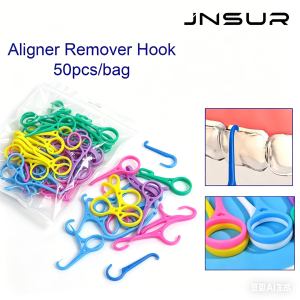 50pcs/pack Removal Elastic Hook Aligner Remover Hook For Orthodontic Braces Invisalign Removable Braces Portable Oral Care Tools