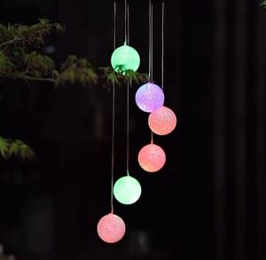 LED Solar Wind Chime Lamp Outdoor Colorful Gradient Decorative Light Christmas Lights For Home Decor Party Supplies
