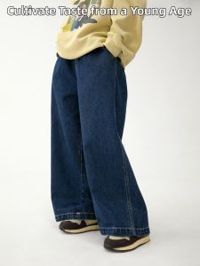 NNGZ | Loose Casual Childrens Jeans Fall