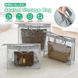 【SG Stock】Clear Dust-proof Handbag Storage Bag Moisture Proof Dust Bag  For Handbag Women Bag Protective Storage Bag CNY Gift Present