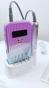 foreverlily | 45000RPM Wireless Use Nail Drill Machine 2400mAh Nail Drill Milling Sander Nail Art Manicure Grinder Nail Polisher Cutter Kit