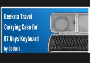 Geekria Tenkeyless Keyboard Case Hard Shell Travel Carrying Bag for 80% TKL 87 Key Computer Mechanical Gaming Keyboard for Razer BlackWidow Lite TKL Keychron K8 / K8 Pro