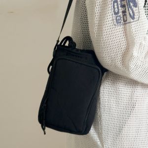 1× Korean Style Drawstring Bag Hiking Beach Travel Water Bottle Holder Water Cup Cover Nylon Shoulder Bag Purse Mobile Phone Bag