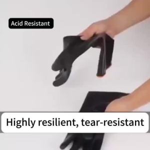 Natural Latex Gloves Heavy Duty Rubber Gloves Industrial Rubber Gloves Chemical Resistant Gloves