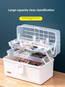 Art Toolbox Primary and Secondary School Students Multi-Functional Painting Box Portable For Home Storage Box Jewelry Earring Storage Box