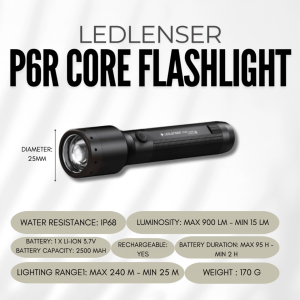 LEDLENSER P6R CORE FLASHLIGHT