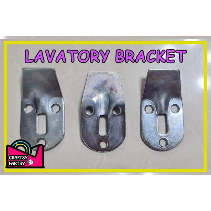 Universal Wall Mount Lavatory Bracket Galvanized Steel, Steel