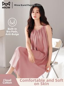 MiiOW | Breathable Padded Camisole Dress Sleepwear Large Size