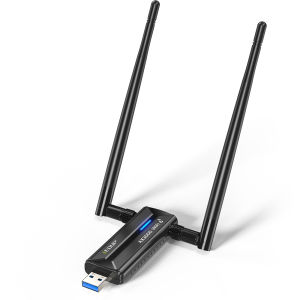 EDUP AX1672 WiFi 6E Wireless Network Card MTK7921AU 3000Mbps USB 3.0 Tri-Band 2.4G 5G 6G High Gain Antenna WiFi Receiver Dongle