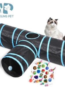 Đồ Chơi Cho Mèo Ống Lối Mới Có Thể Gập Lại Ba Chiều Ống Lối Chạy Cho Mèo Đồ Chơi Kích Thích Thú Cưng Cho Mèo Lớn