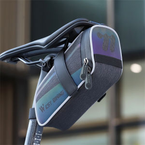 การขี่จักรยานตะวันตก1.8L กระเป๋าอานจักรยานสีสันสดใส MTB สะท้อนแสงจักรยานถนนกระเป๋าที่นั่งท้ายหลังกระเป๋าเครื่องมืออุปกรณ์เสริมการปั่นจักรยาน