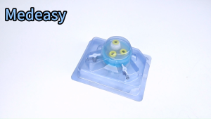 Disposable thoracoscopic single hole trocar multi-channel with wound protector