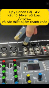Cặp dây Canon Cái ra AV Hoa sen dài 1M 1.5M 2M 3M - Dây Canon AV Dây AV Hoa sen ra Canon Cái Dây cáp kết nối mixer với Amply Loa Dual 3 Pin XLR Female to Dual RCA Audio Cable