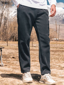 Quần Dài Thường Ngày Bằng Vải Nhung Dày Ấm Áp Mùa Thu Đông Phong Cách Retro Cho Nam Quần Ống Đứng Thẳng Cạp Chun Kháng Khuẩn