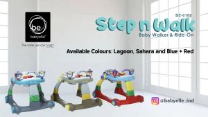 Babyelle New 2 in 1 Baby Walker And Activity Walker + SDCard Music - Hijau