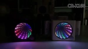 Introducing the CR-X166: A Family Entertainment Device with Colorful LED Dance Lights & Bluetooth Speaker