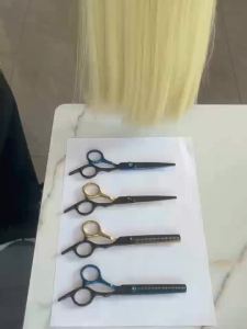 6.0 Hair Scissors Professional Cutting Shears Thinning Hairdressing Haircut Comb Razors Sets Salon Barber & Home Dropshipping