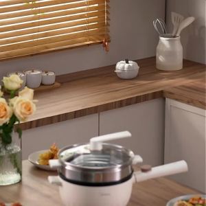 Beauty (Midea) Electric frying pan Electric caldron Electric steamer Electric Hot Pot Electric Cooker Household Multifunctional Integrated Electric Cooker for Steaming Cooking and Stir-frying 3.5L Multi-Purpose Pot HGE2515