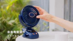 N33 mini fan LED digital display 10000mAh Portable USB Rechargeable Clip Fan Strong Wind Table Fan With night light