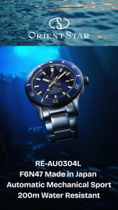 Orient Star RE-AU0304L F6N47 Made in Japan Automatic Mechanical Sport 200m Mens Watch