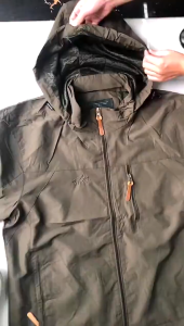 WakayaHome | Ready-Stock Men Outdoor Sharkskin Hooded Windproof Tactical Jacket for Man Waterproof