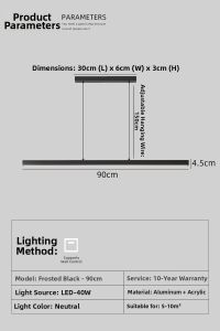 Eye-protection Minimalist Bar Dining Room Chandelier