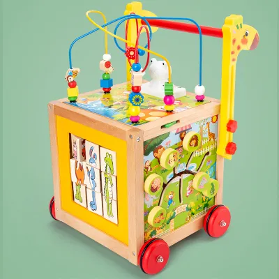 MXM | Multifunctional Musical Wooden Walker Educational Toy