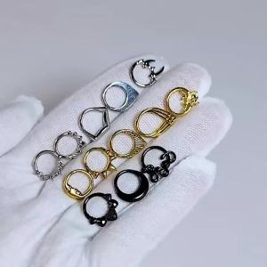 1PC 16g Thép Không Gỉ Có Bản Lề Clicker Septum Mũi Ring Tragus Helix Lobe Daith Hoop Earring - Trang Sức Cơ Thể Hợp Thời Trang