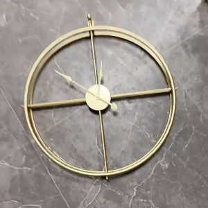 52cm Nordic Double Layer Creative Fashion Wrought Iron Wall Clock Living Room Simple Clock Craft Clock