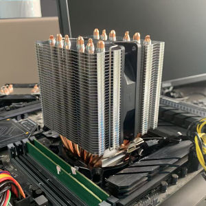 AM4 CPU Air Cooler 6 Heatpipes โปรเซสเซอร์ PC Tower พัดลมระบายความร้อนสําหรับ Intel LGA 2011 X79 X99 1700 1366 1200 115X AM5 AM3 ventilador