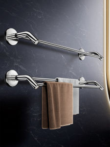 SHENFAN | Non-drilling Stainless Steel Thick Towel Rack